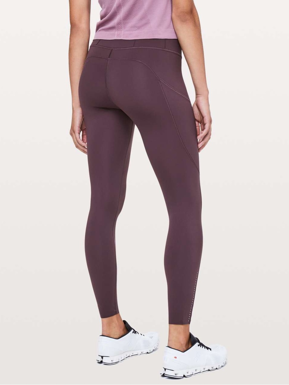 Lululemon Fast & Free 7/8 Tight II *Nulux 25" Arctic Plum 8